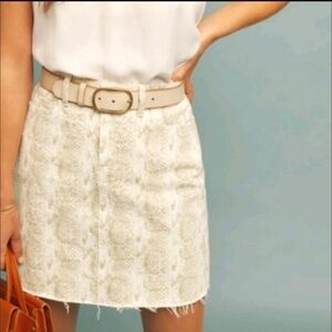 🔥Dear John Kaylee Snake‎ Skin Mini Skirt Size 25